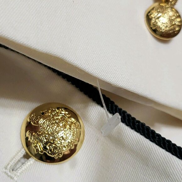 Lauren Ralph Lauren Wool Blazer Plus 22W 2X $256 Embroidered Gold Logo Fall NWOT - Picture 3 of 9